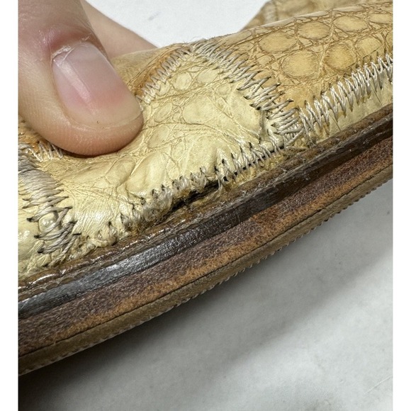 Belvedere Studio Genuine Crocodile Men\'s Size 11 Oxford Shoes‎ HandMade Derby main image 4